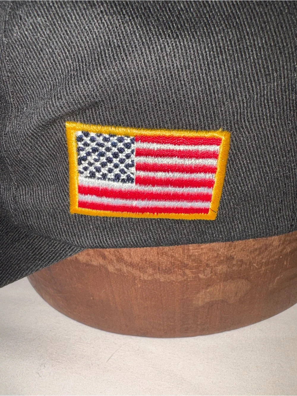 U.S. 250th Anniversary Embroidered Baseball Cap - Black with Gold Stitching